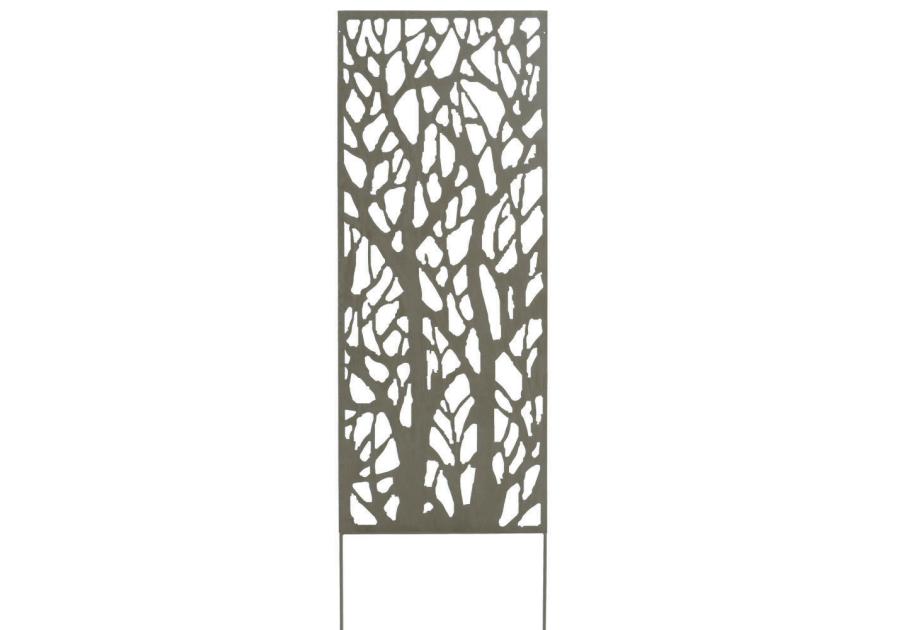 Zdjęcie: Ścianka metalowa DecoPanel Tree 0,6x1,5 m, szary NORTENE