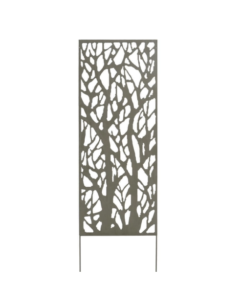 Zdjęcie: Ścianka metalowa DecoPanel Tree 0,6x1,5 m, szary NORTENE