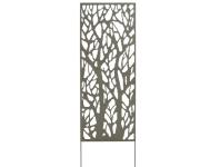 Zdjęcie: Ścianka metalowa DecoPanel Tree 0,6x1,5 m, szary NORTENE