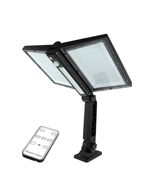 Zdjęcie: Naświetlacz solarny SMD Led z czujnikiem ruchu Angelo Led PIR 9 W CW czarny STRUHM