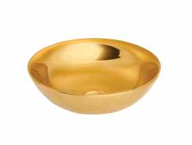 Umywalka nablatowa Tinos Trend 39,5 cm złota INVENA