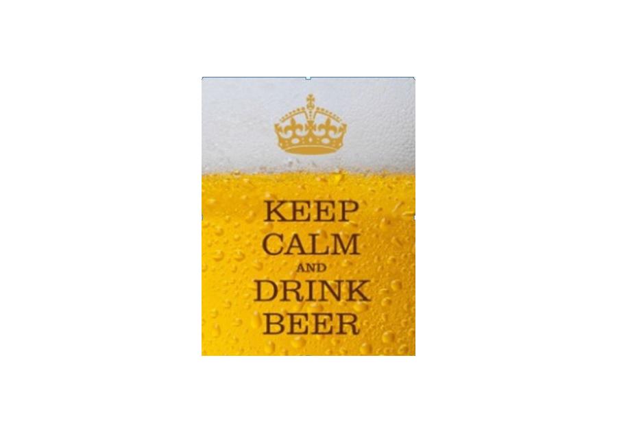 Zdjęcie: Obraz na kanwie Drink beer 20x26 cm BERTONI