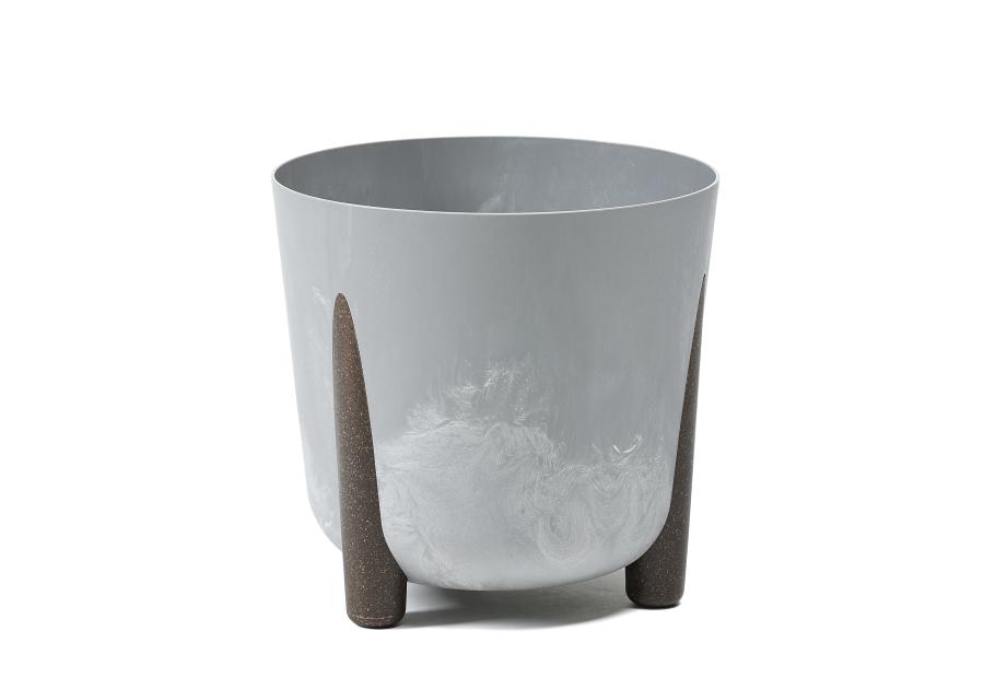 Zdjęcie: Donica Frida 180 mm Eco recycled, szary beton LAMELA