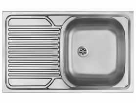 Zlewozmywak Tango satyna 1K Z/O 800x500x160, 2" + osprzęt DEANTE