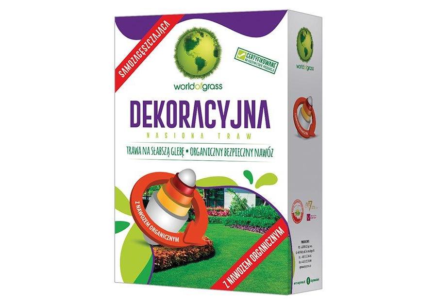 Zdjęcie: Trawa otoczkowana nawozem 1 kg  Dekoracyjna WORLD OF GRASS