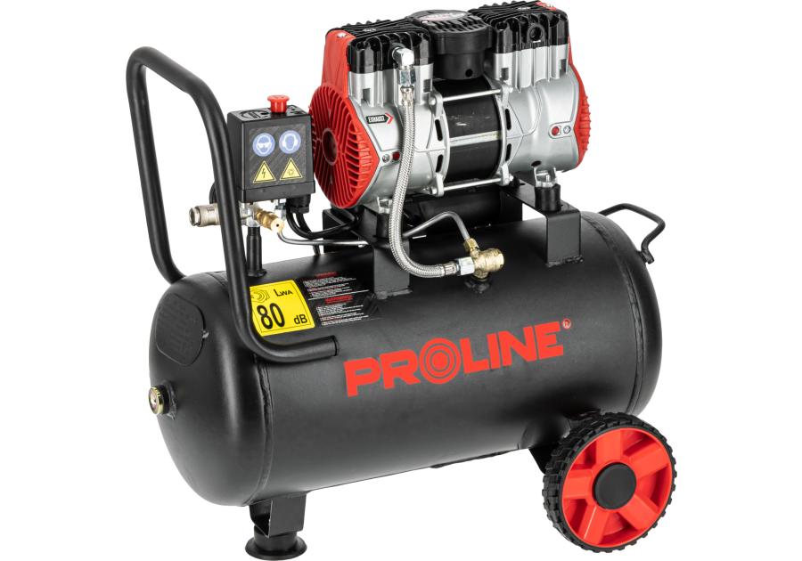 Zdjęcie: Kompresor bezolejowy 24 L, 750W/1KM, 8bar, 167L/min PROLINE