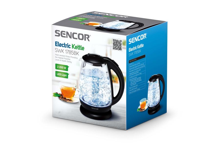 Zdjęcie: Czajnik elektryczny szklany SWK 1785BK SENCOR