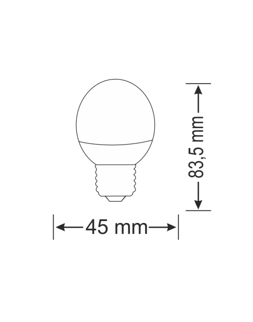 Zdjęcie: Żarówka LED G45 E27  6,3 W 560 lm pc+aluminium POLUX