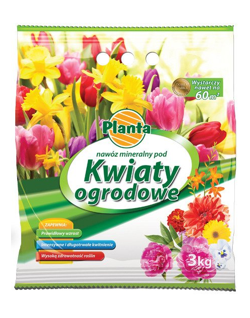 Zdjęcie: Nawóz do kwiatów ogrodowych w folii 3 kg PLANTA