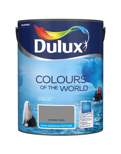 Zdjęcie: Farba do wnętrz Kolory Świata 5 L zimowa cisza DULUX