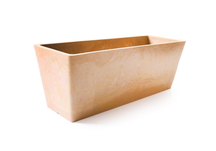 Zdjęcie: Doniczka 45x16x16 cm beżowa prostokątna TIN TOURS