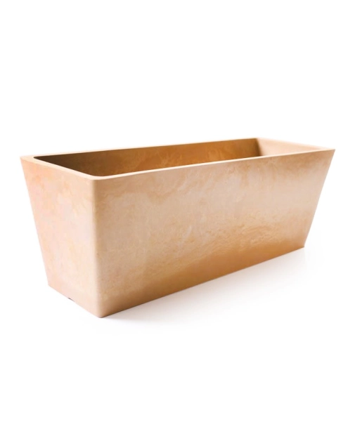 Zdjęcie: Doniczka 45x16x16 cm beżowa prostokątna TIN TOURS