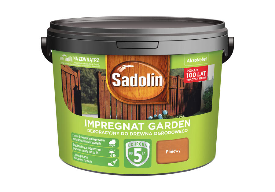 Zdjęcie: Impregnat do drewna Garden 9 L piniowy SADOLIN