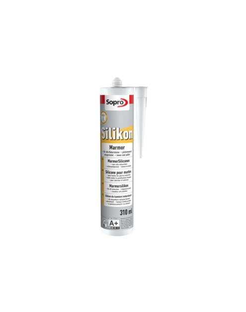 Zdjęcie: Silikon do kamieni naturalnych MarmorSilikon betonowy szary 310 ml SOPRO