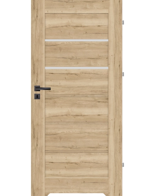 Zdjęcie: Drzwi wewnętrzne Seres 70P dąb halifax, mleczna szyba, podcięcie NAWADOOR