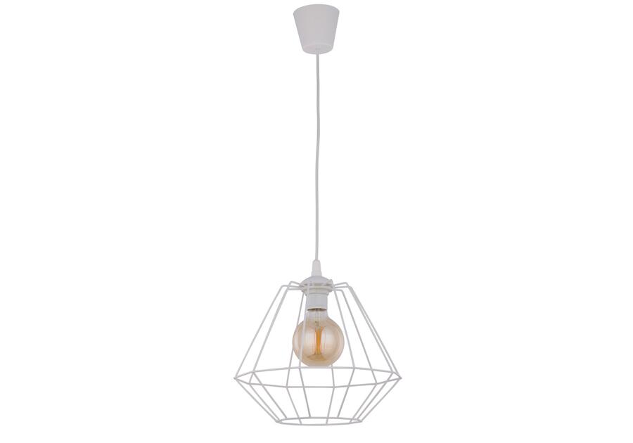 Zdjęcie: Lampa wisząca Diamond 1 x E27  biała 30 4297 TK LIGHTING