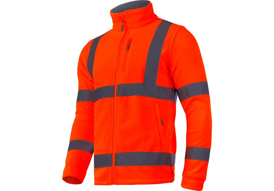 Zdjęcie: Bluza polarowa ostrzegawcza pomarańczowa, 3XL, CE, LAHTI PRO