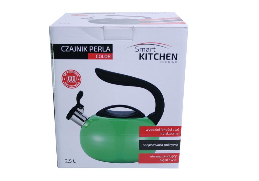 Zdjęcie: Czajnik nierdzewny Perła 2,5 L czarny SMART KITCHEN COOKING