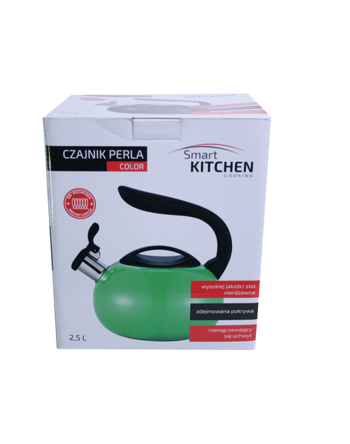 Zdjęcie: Czajnik nierdzewny Perła 2,5 L czarny SMART KITCHEN COOKING