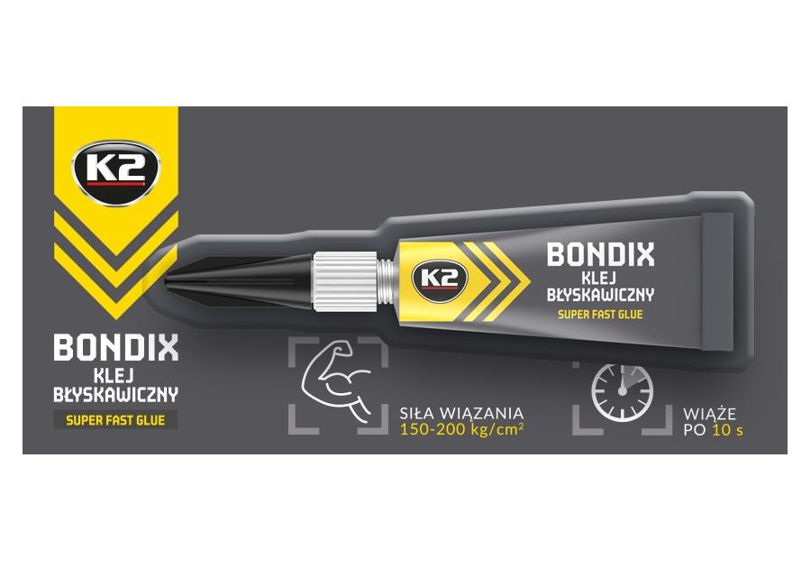 Zdjęcie: Klej błyskawiczny Bondix 3 g K2