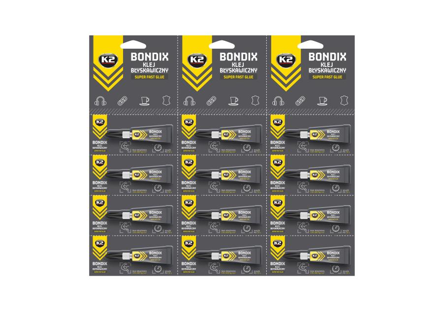 Zdjęcie: Klej błyskawiczny Bondix 3 g K2