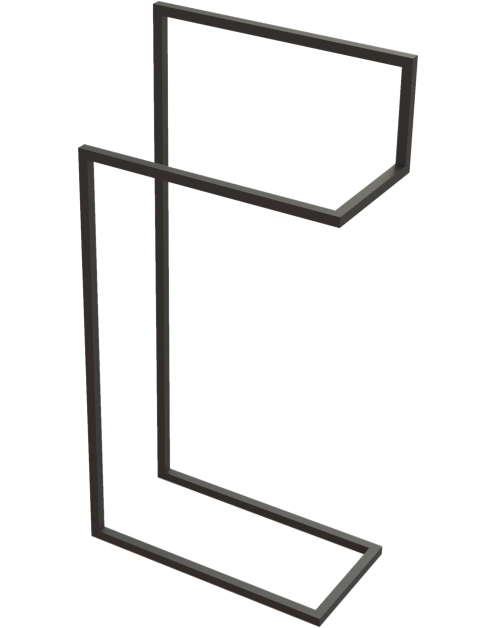 Zdjęcie: Wieszak podłogowy podwójny Mokko nero DEANTE