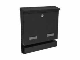 Skrzynka na listy Largos C4 z tubą czarny mat METRO