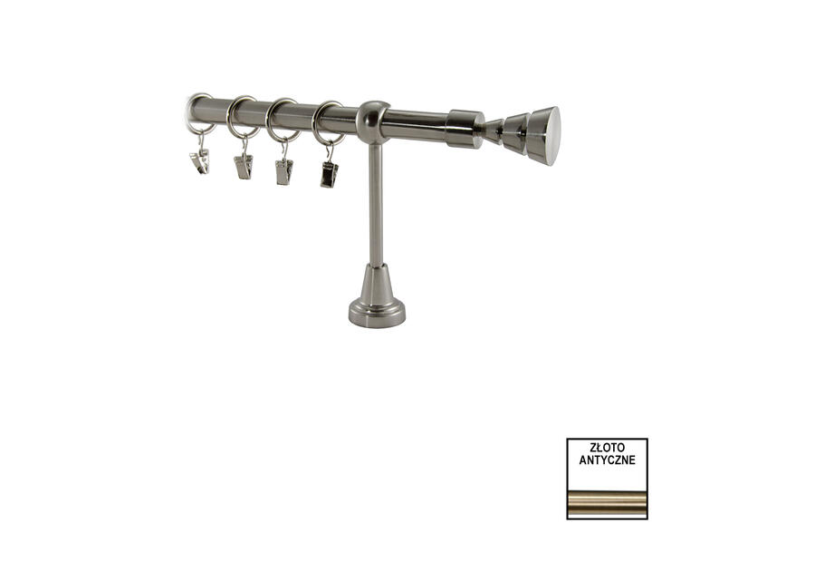 Zdjęcie: Karnisz podwójny Valentina fi 19 mm - 480 cm tiara złoto KARWEL