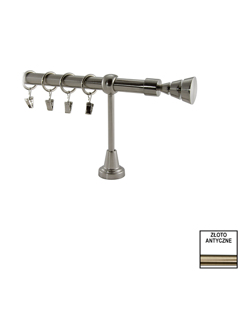 Zdjęcie: Karnisz podwójny Valentina fi 19 mm - 480 cm tiara złoto KARWEL