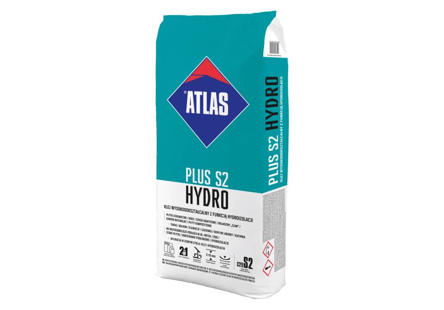 Zdjęcie: Klej do płytek Plus S2 Hydro 15 kg ATLAS