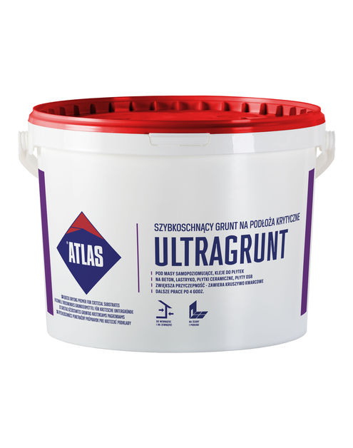 Zdjęcie: Grunt szybkoschnący na podłoża krytyczne 5 kg Ultragrunt ATLAS