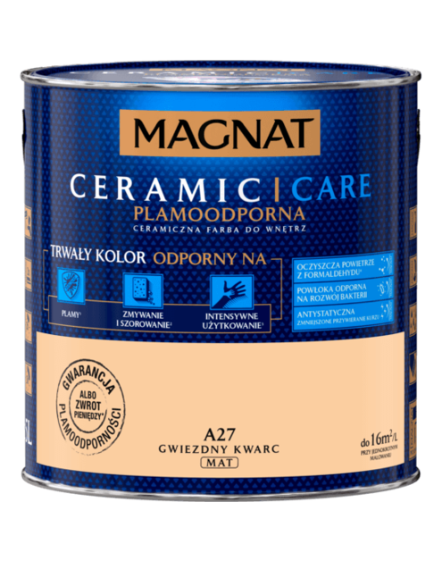 Zdjęcie: Farba do wnętrz Ceramic Care 2,5 L majestatyczny aragonit MAGNAT