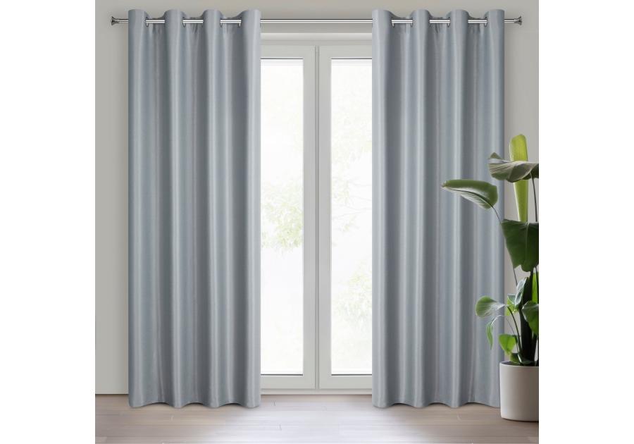 Zdjęcie: Zasłona gotowa Selina 140x250 cm szary EUROFIRANY