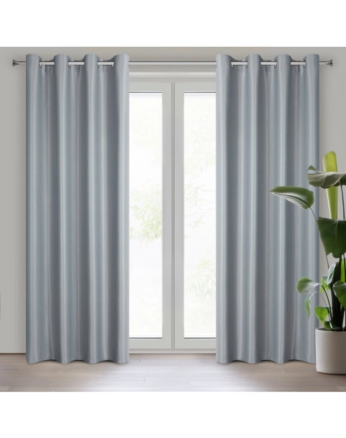Zdjęcie: Zasłona gotowa Selina 140x250 cm szary EUROFIRANY