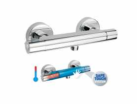 Bateria termostatyczna natryskowa ścienna Trinity Safe Touch, chrom FERRO