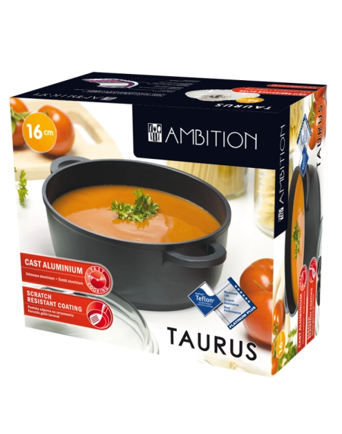 Zdjęcie: Garnek Taurus 16 cm żaroodporny AMBITION