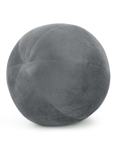 Zdjęcie: Poduszka dekoracyjna w formie kuli Gaja 24 cm grafitowa EUROFIRANY