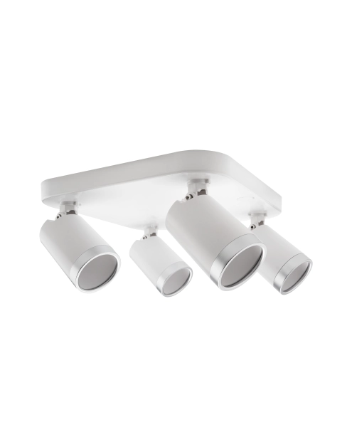 Zdjęcie: Oprawa ścienno-sufitowa Spot Best 4xGU10 – biały/srebrny VOLTENO