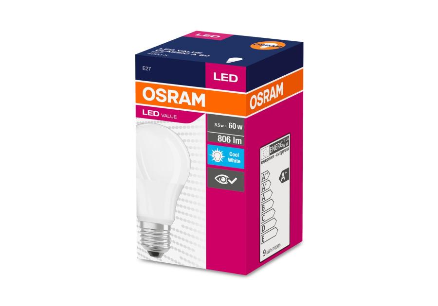 Zdjęcie: Lampa LED Value Classic A 8 W 840 Frosted E27 OSRAM