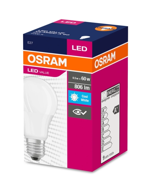 Zdjęcie: Lampa LED Value Classic A 8 W 840 Frosted E27 OSRAM