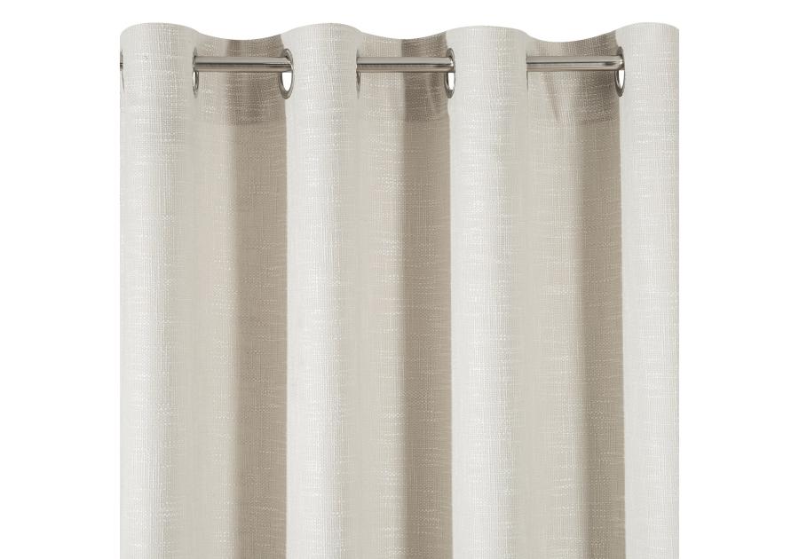 Zdjęcie: Zasłona Heavy 140x250 cm kremowa na przelotkach EUROFIRANY