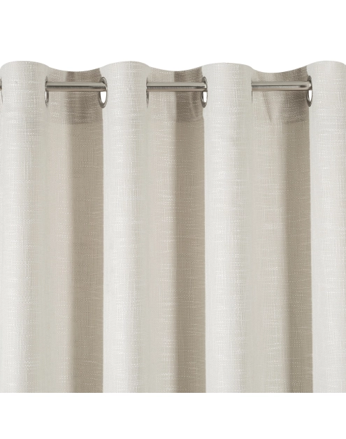 Zdjęcie: Zasłona Heavy 140x250 cm kremowa na przelotkach EUROFIRANY