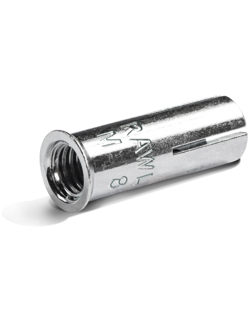 Zdjęcie: Ocynkowana kotwa tulejowa z gwintem wewnętrznym i kołnierzem R-DCL M10x25 mm 50 sztuk RAWLPLUG