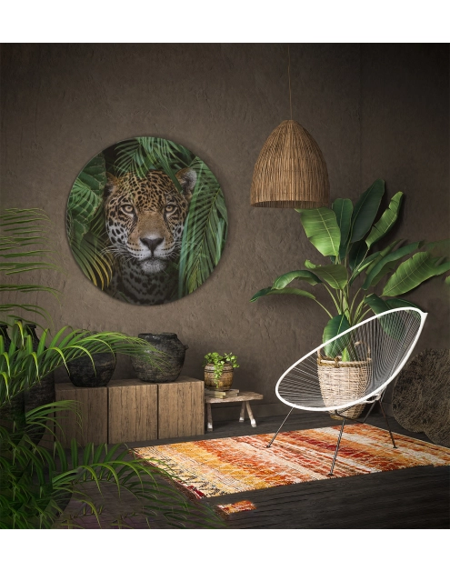 Zdjęcie: Obraz Glas Ringart. 70 cm Gr018 Jungle STYLER