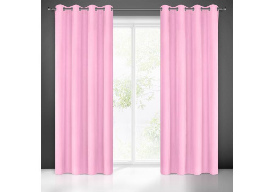 Zdjęcie: Zasłona gotowa Rita 140 x 250 cm jasnoróżowy EUROFIRANY
