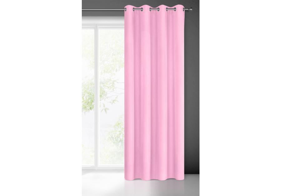 Zdjęcie: Zasłona gotowa Rita 140 x 250 cm jasnoróżowy EUROFIRANY