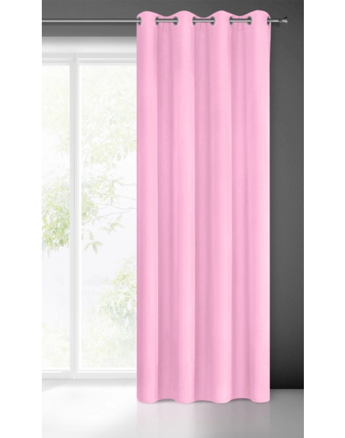 Zdjęcie: Zasłona gotowa Rita 140 x 250 cm jasnoróżowy EUROFIRANY