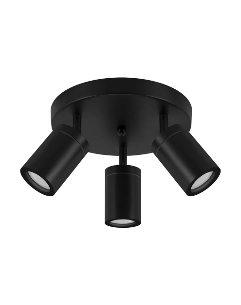 Zdjęcie: Oprawa ścienno-sufitowa Tenor GU10 3C kolor czarny 3 x 20 W STRUHM