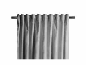 Zasłona welwetowa sztruks casual szara 140x270 cm CHIC HOME