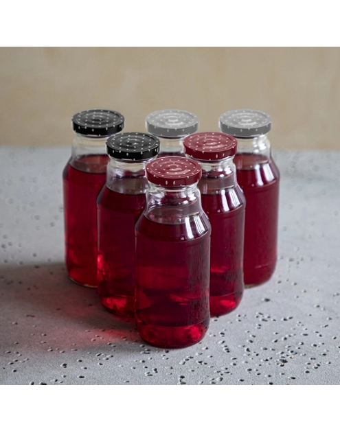 Zdjęcie: Zakrętka fi 43 kropki mix - 10 szt. 136113 BROWIN